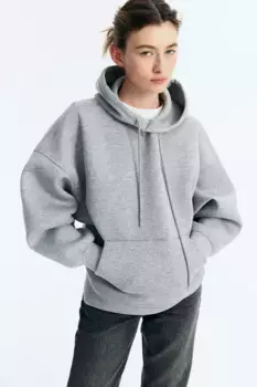 Толстовка оверсайз с аквалангом H&M, серый