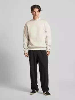 Толстовка оверсайз с этикеткой и принтом Multiply Apparel, светло-серый