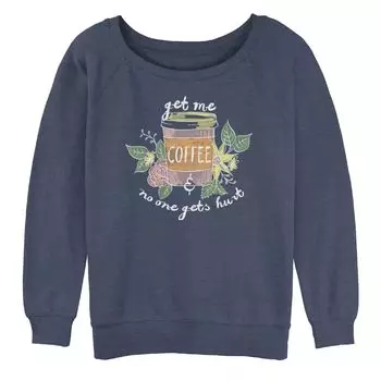 Толстовка оверсайз с графическим рисунком для подростков Get Me Coffee No One Gets Hurt Licensed Character