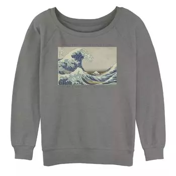 Толстовка оверсайз с графическим рисунком The Great Wave Off Kanagawa для юниоров Licensed Character