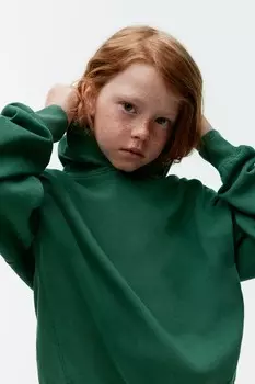 Толстовка оверсайз с капюшоном Arket, зеленый