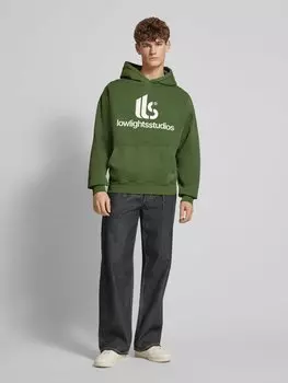 Толстовка оверсайз с капюшоном Low Lights Studios, светло-зеленый