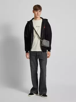 Толстовка оверсайз с капюшоном REVIEW, черный