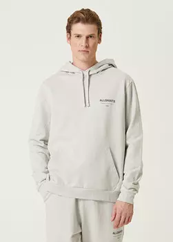 Толстовка оверсайз с капюшоном Underground Allsaints, серый