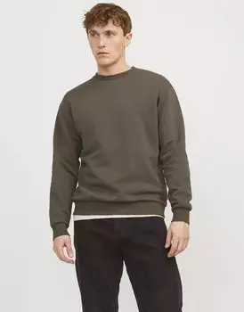 Толстовка оверсайз с круглым вырезом Jack & Jones цвета мокко