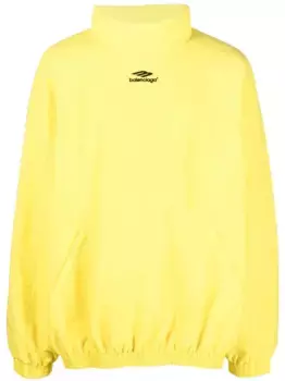 Толстовка оверсайз с логотипом BALENCIAGA, желтый