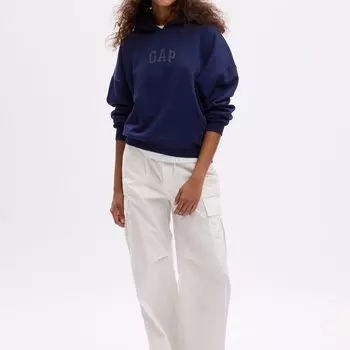 Толстовка оверсайз с логотипом Gap, синий