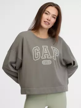 Толстовка оверсайз с логотипом Gap, зеленый