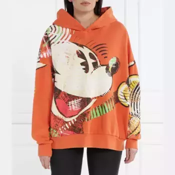 Толстовка оверсайз с Микки Маусом Desigual x Desigual, оранжевый
