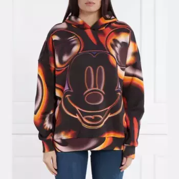 Толстовка оверсайз с Микки Маусом Desigual x Desigual, мультиколор