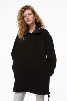 Толстовка оверсайз с мишкой Тедди H&amp;M, черный
