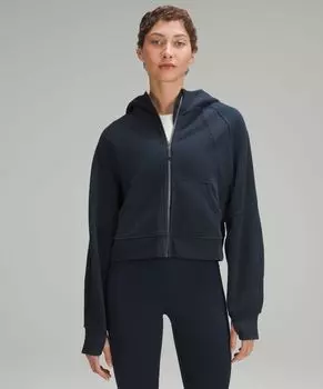 Толстовка оверсайз с молнией во всю длину Scuba Lululemon, нави