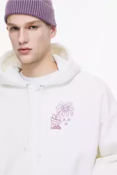 Толстовка оверсайз с мотивом H&M, белый