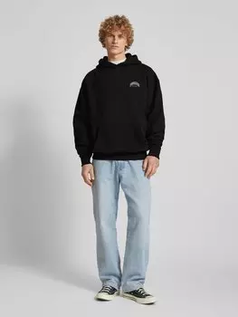 Толстовка оверсайз с принтом этикетки, модель «CREGO» Pegador, антрацит