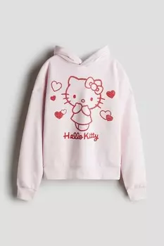 Толстовка оверсайз с принтом H&M, мультиколор