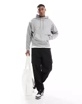 Толстовка оверсайз серого цвета ASOS DESIGN Essential