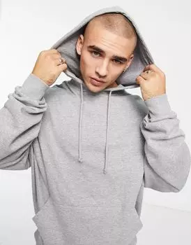 Толстовка оверсайз серого цвета вереска ASOS