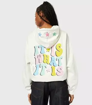 Толстовка оверсайз Skinnydip It Is What It Is Skinnydip, белый