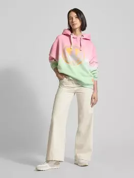 Толстовка оверсайз со стразами miss goodlife, светло-розовый