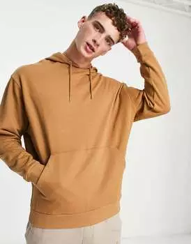 Толстовка оверсайз табачно-коричневого цвета ASOS DESIGN