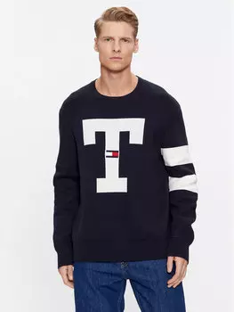 Толстовка оверсайз Tommy Jeans, синий