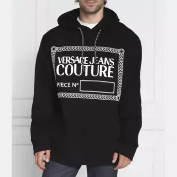 Толстовка оверсайз Versace, черный