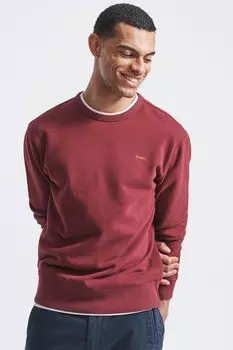 Толстовка оверсайз Vestry с круглым вырезом Aubin, красный