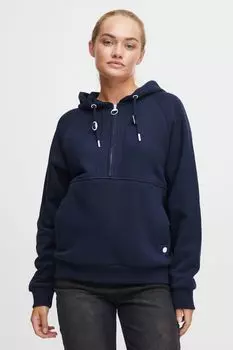 Толстовка Oxmo Kapuzensweatjacke OXAndrea Kapuzensweatpullover, серый