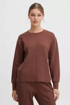 Толстовка Oxmo Rundhalspullover OXPea 21800117 ME, коричневый