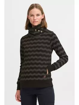 Толстовка Oxmo Sweatshirt OXVernita 21800016-ME Toller Sweater mit hohem Kragen, черный