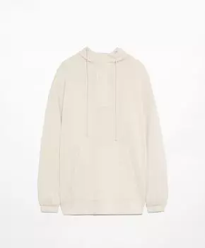 Толстовка Oysho Oversize Soft Touch Modal, белый