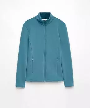 Толстовка Oysho Seamless Super Extra Warm Technical, голубой