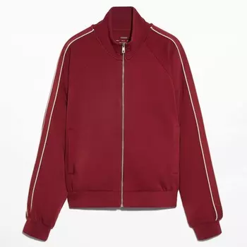 Толстовка Oysho Side Applique With Cotton, бордовый