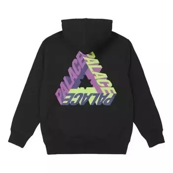 Толстовка p-3d hood black fw21 triangle guards letters hoodie 'black' Palace, черный