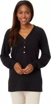 Толстовка PACT Airplane Button Tunic, черный