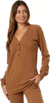 Толстовка PACT Airplane Button Tunic, кэмел