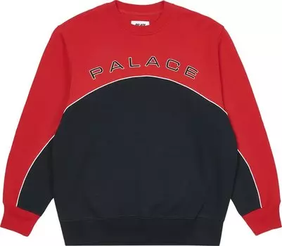 Толстовка Palace 2 Tone Arch Crew 'Red/Navy', разноцветный