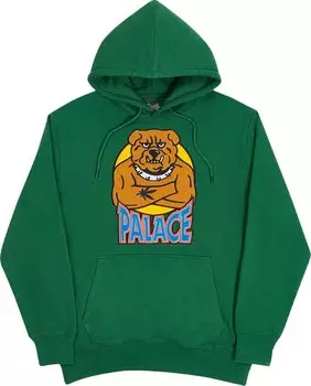 Толстовка Palace Bulldog Hood 'Green', зеленый