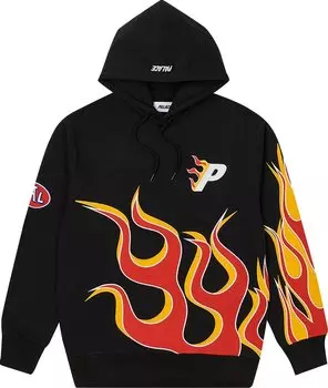 Толстовка Palace Flame Hood 'Black', черный