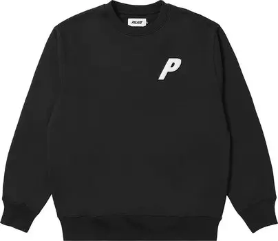 Толстовка Palace Fleece Tri-Ferg Crew 'Black', черный