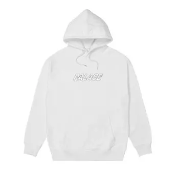 Толстовка Palace Jumbo Tri-Ferg Drop Shoulder Hood 'White', белый