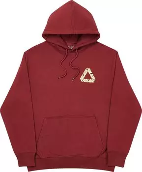 Толстовка Palace P3 Team Hood 'Burgundy', красный