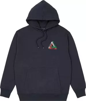 Толстовка Palace Swirl Tri-Ferg Hood 'Navy', синий