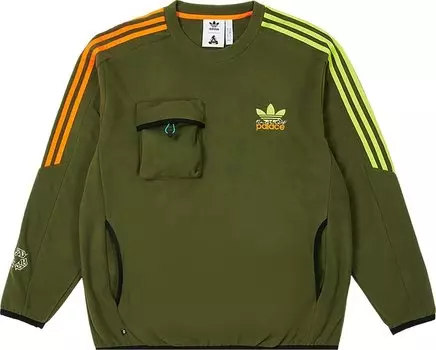 Толстовка Palace x adidas Nature Crew 'Wild Pine', зеленый