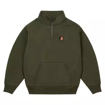 Толстовка Palace x Carhartt WIP Carlux 1/2 Zip Sweatshirt 'Plant', зеленый