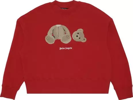 Толстовка Palm Angels Bear Crew 'Red/Brown', красный