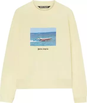Толстовка Palm Angels Getty Speedboat Print Sweatshirt 'Yellow/Black', желтый