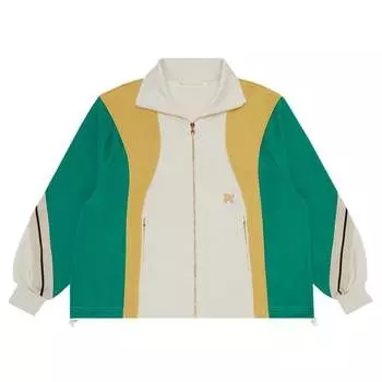 Толстовка Palm Angels Monogram Colorblock 'Off White/Multicolor', белый