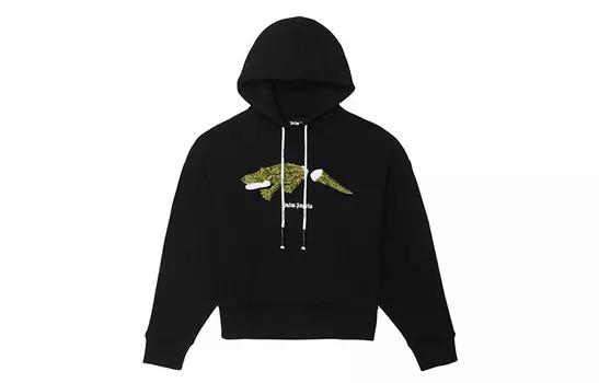 Толстовка Palm Angels с капюшоном, черный