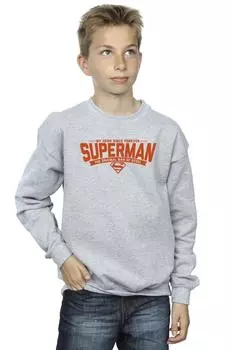 Толстовка «Папа-Супермен-герой» DC Comics, серый